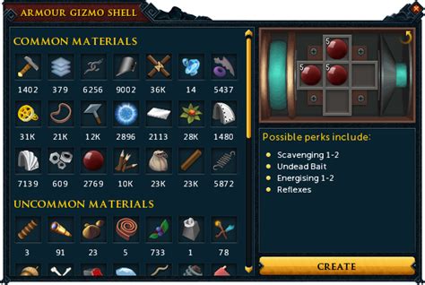 pvm perks rs3|ancient gizmo rs3.